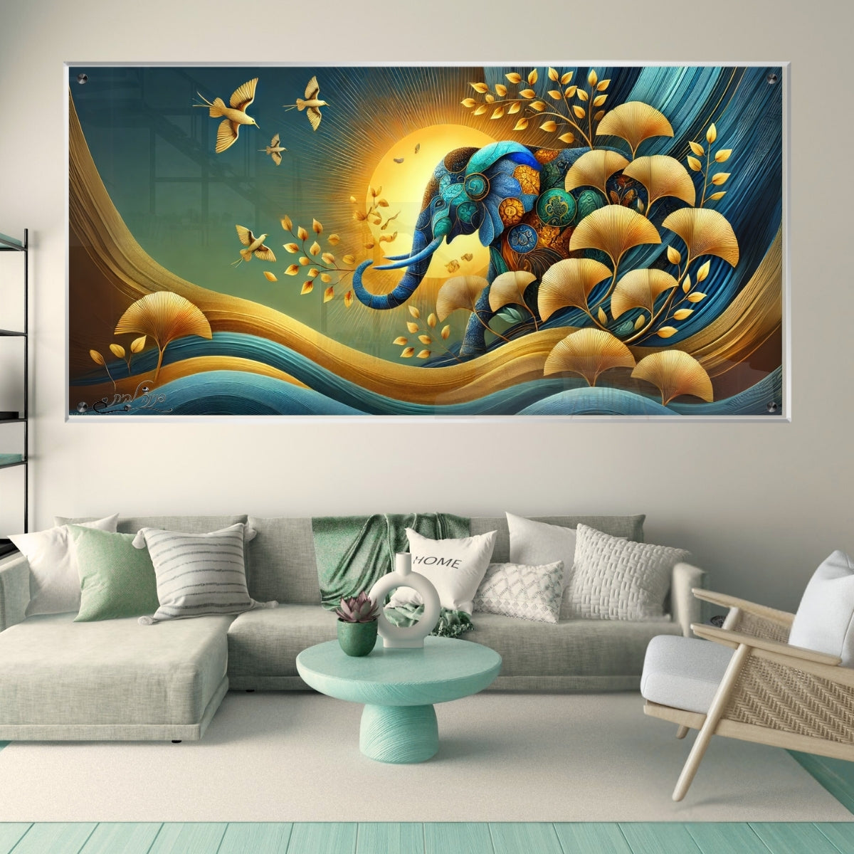 תמונות זכוכית אמנותיות, מעוצבות בהשראת אמנות מודרנית. יוצרות אווירה חמימה ואלגנטית בבית.