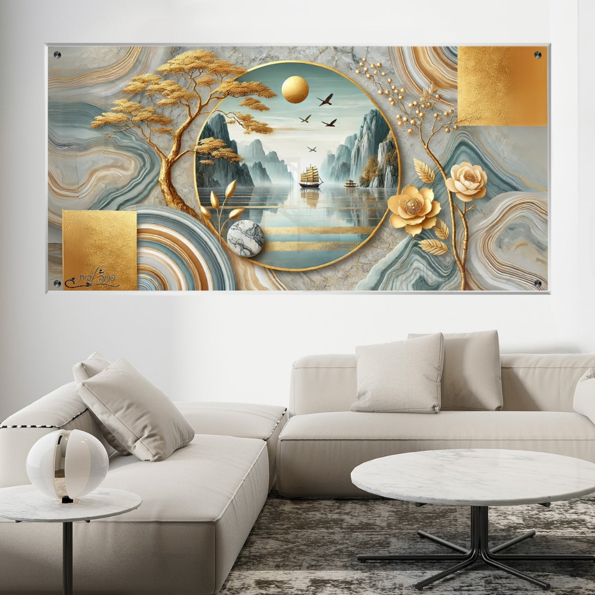 תמונות מודפסות על זכוכית בעיצוב ייחודי, מעוצבות בהשראת אמנות מודרנית. משלבות איכות הדפסה גבוהה עם זכוכית יוקרתית.