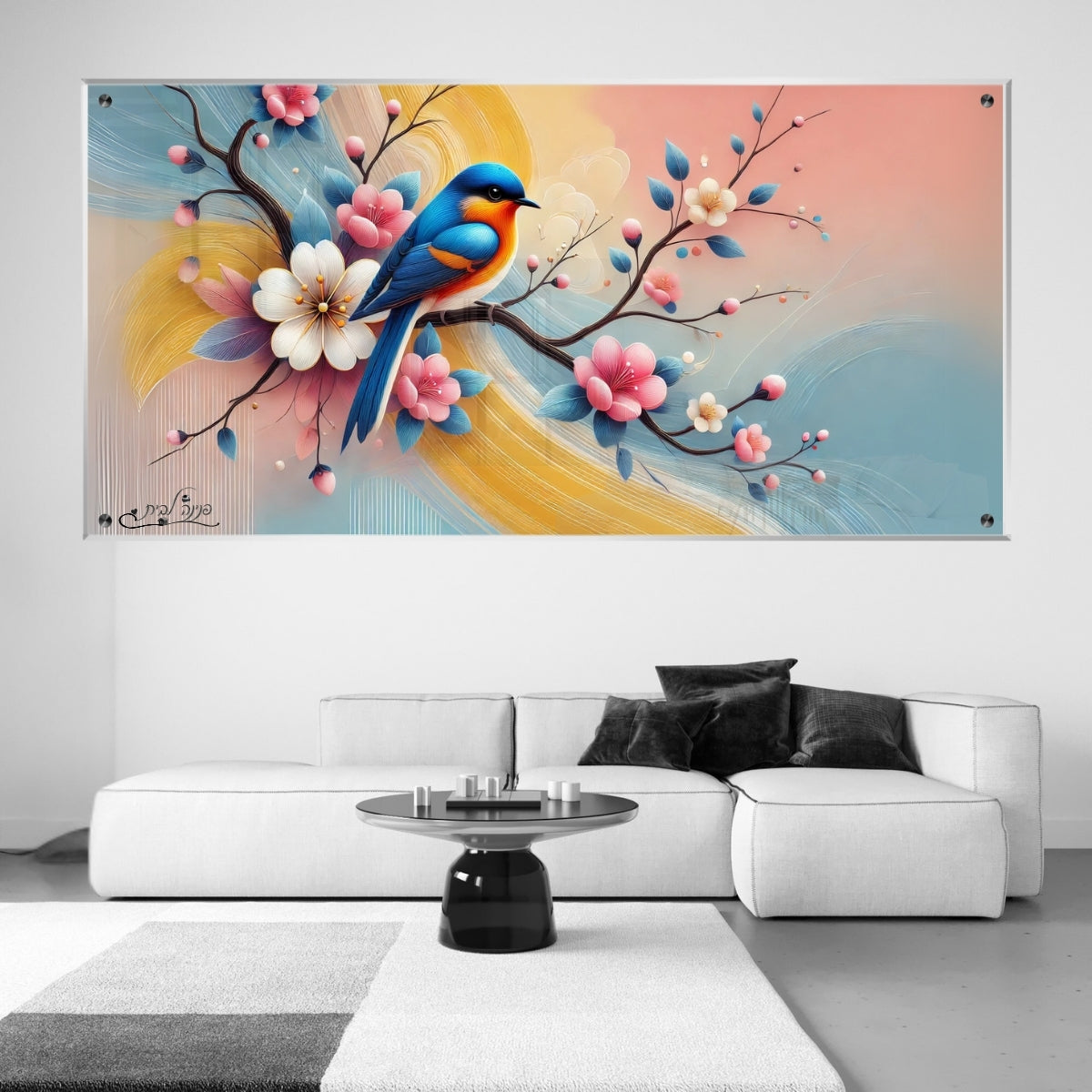 אומנות מודרנית על זכוכית, מוסיפות טאץ' יוקרתי לכל קיר. מעניקות עומק ותחכום לכל עיצוב פנים.