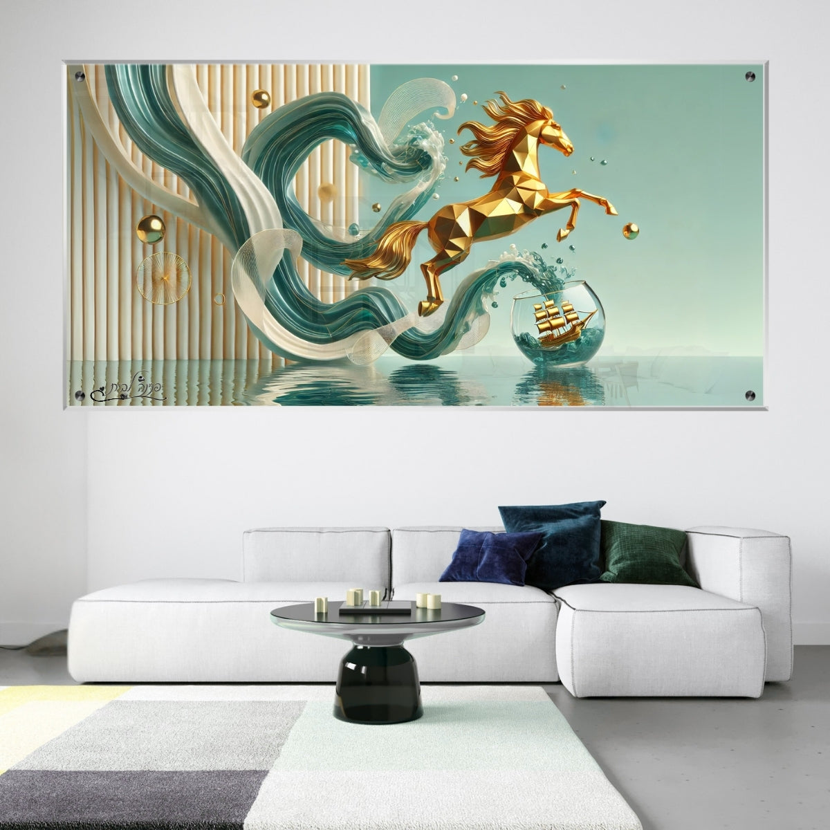 אומנות מודרנית על זכוכית, יוצרות אווירה מיוחדת ואלגנטית. משלבות איכות הדפסה גבוהה עם זכוכית יוקרתית.