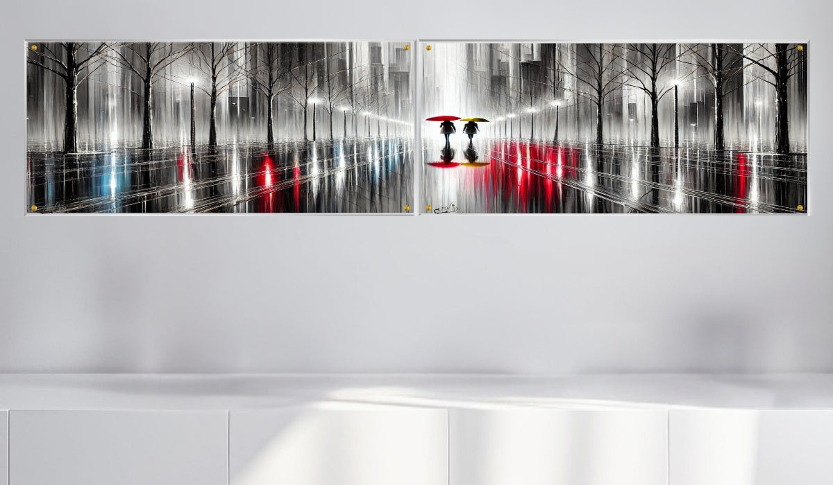 אומנות מודרנית על זכוכית, נבחרות בקפידה כדי לשדרג את עיצוב הבית. משלבות איכות הדפסה גבוהה עם זכוכית יוקרתית.