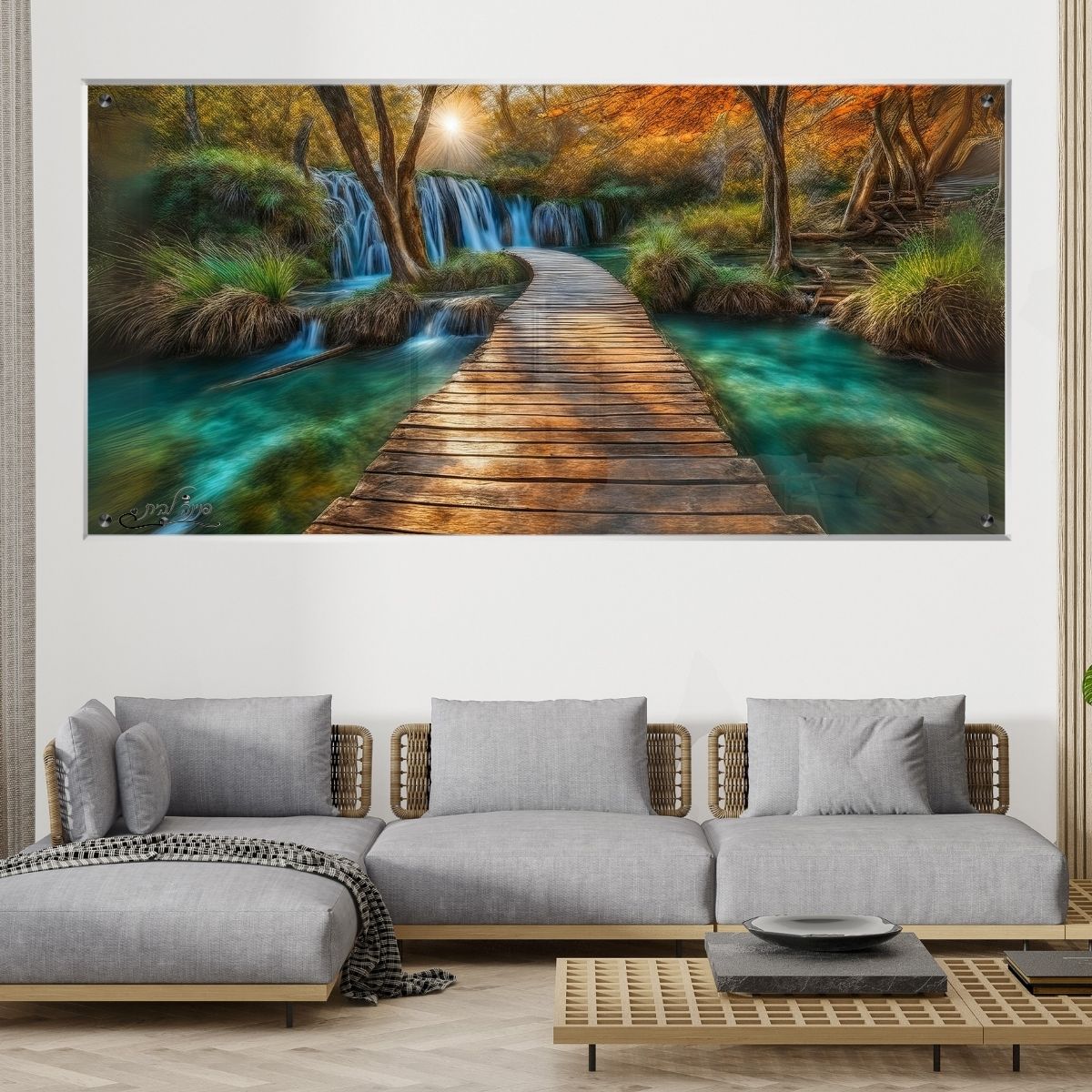 תמונות זכוכית אמנותיות, משדרגות את עיצוב הפנים. יוצרות אווירה חמימה ואלגנטית בבית.