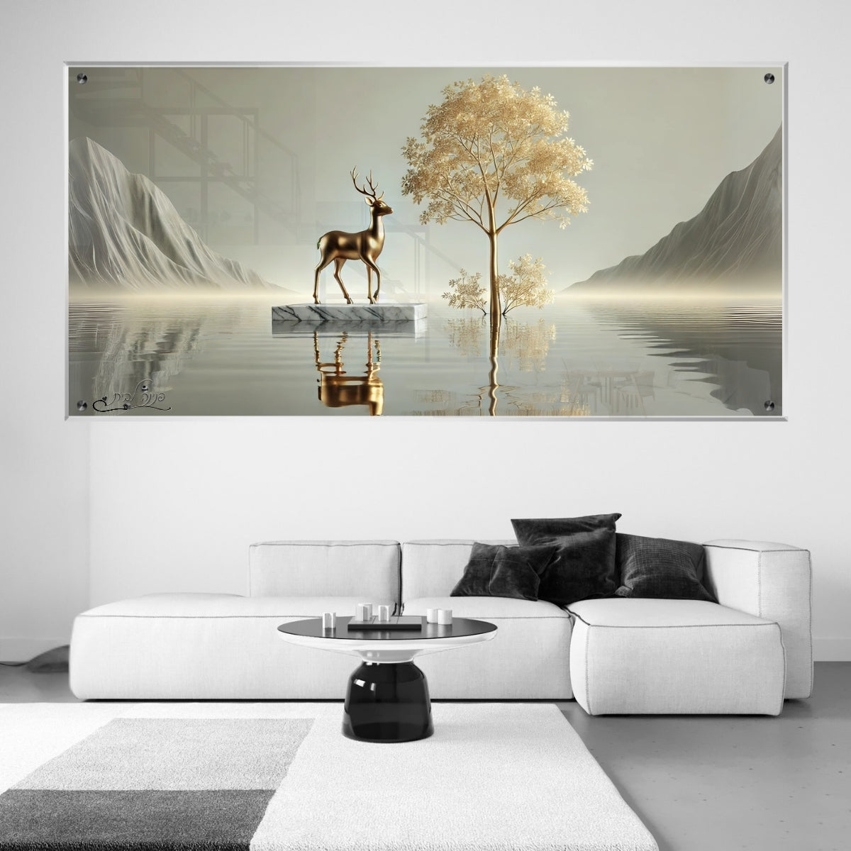 תמונות נוי בזכוכית מרהיבה, משדרגות את עיצוב הפנים. יוצרות אווירה חמימה ואלגנטית בבית.