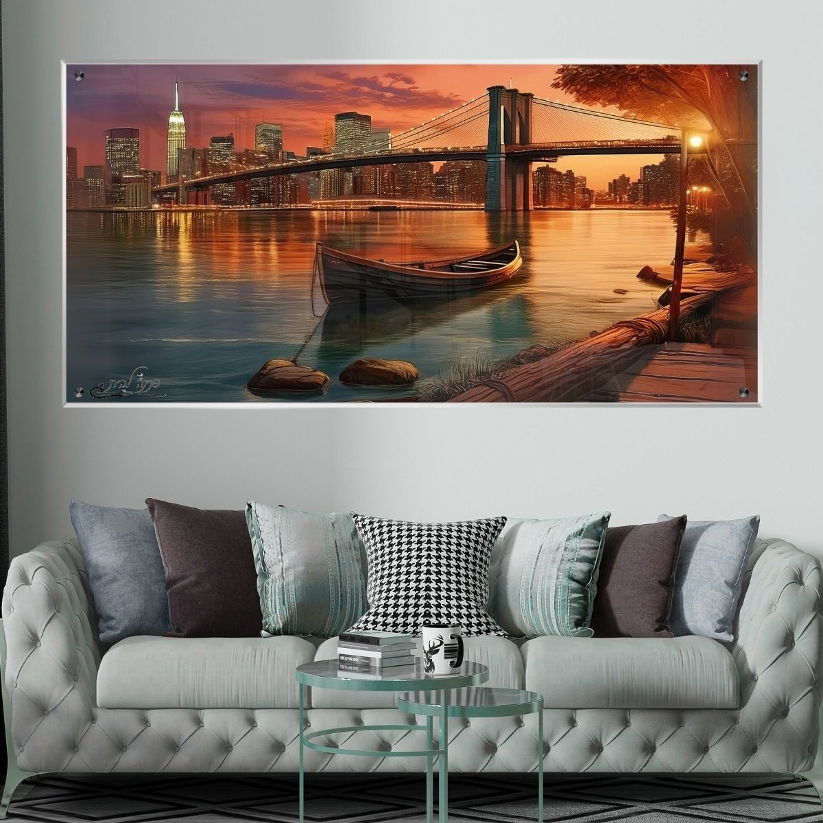 תמונות זכוכית אמנותיות, משדרגות את עיצוב הפנים. יוצרות אווירה חמימה ואלגנטית בבית.