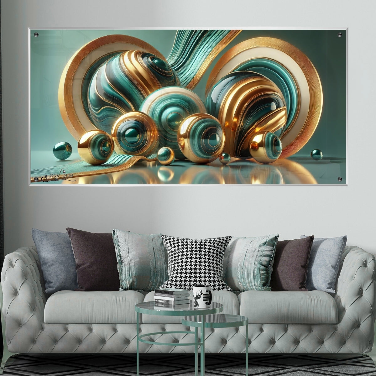 תמונות זכוכית אמנותיות, מעוצבות בהשראת אמנות מודרנית. משלבות איכות הדפסה גבוהה עם זכוכית יוקרתית.