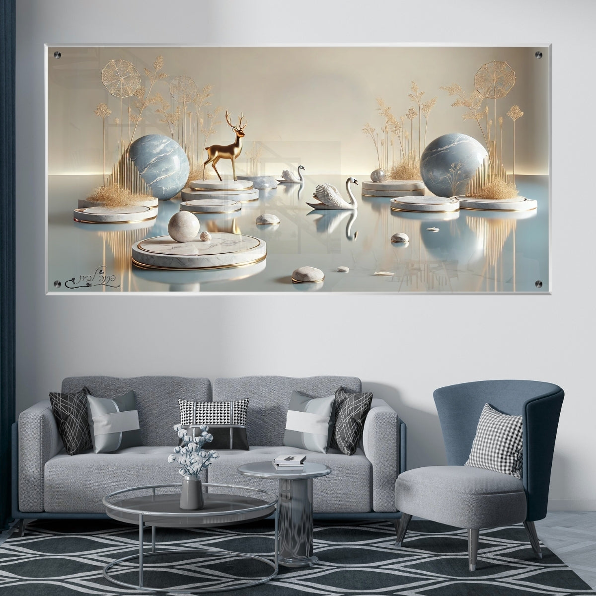 תמונות זכוכית מעוצבות, יוצרות אווירה מיוחדת ואלגנטית. מתאימות לכל חלל – סלון, משרד או חדר שינה.