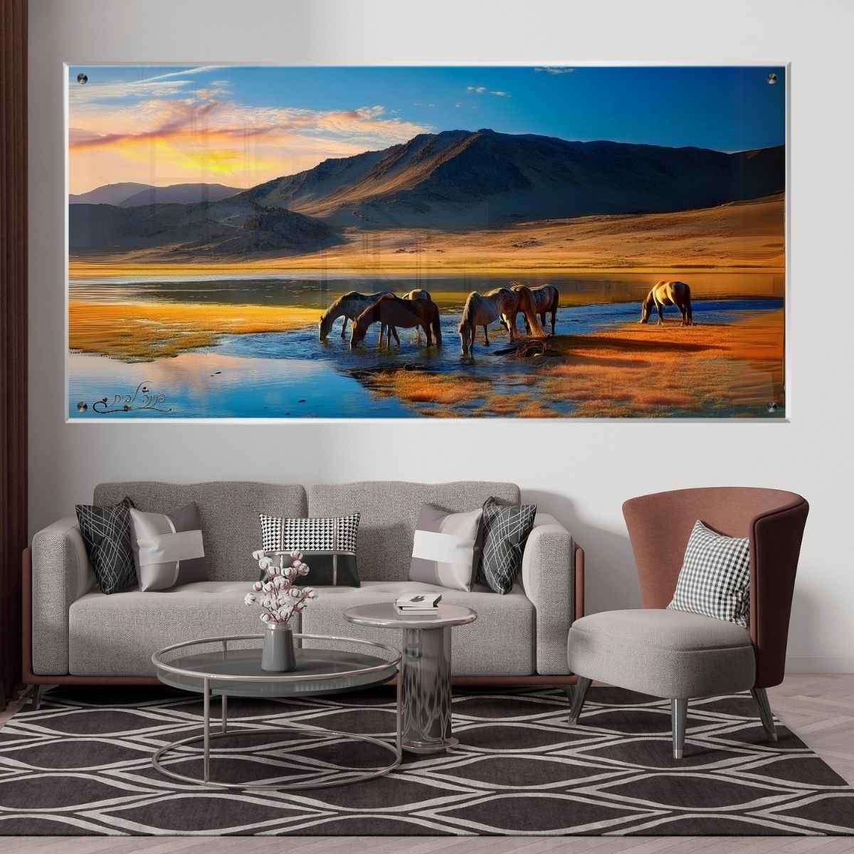 תמונות נוי בזכוכית מרהיבה, יוצרות אווירה מיוחדת ואלגנטית. מוסיפות חן וייחודיות לכל חלל מגורים.