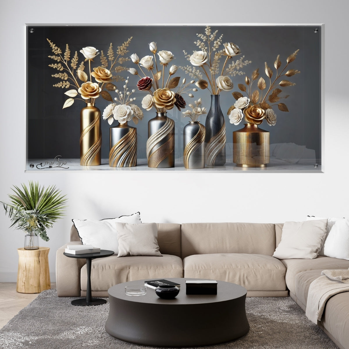 תמונות מודפסות על זכוכית בעיצוב ייחודי, מעוצבות בהשראת אמנות מודרנית. מעניקות עומק ותחכום לכל עיצוב פנים.