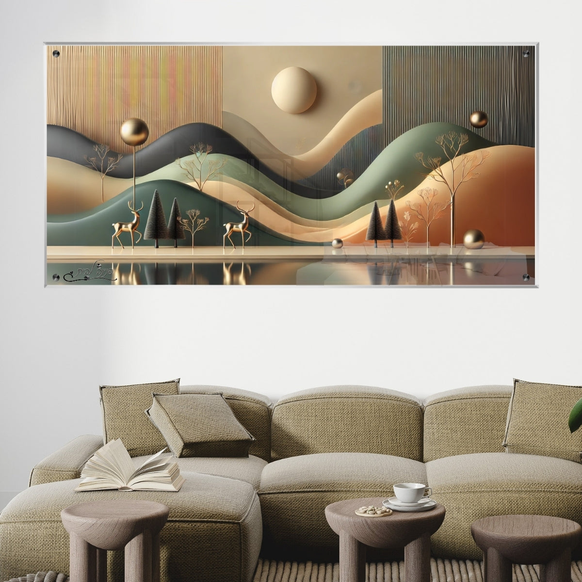 תמונות זכוכית מעוצבות, מוסיפות טאץ' יוקרתי לכל קיר. יוצרות אווירה חמימה ואלגנטית בבית.