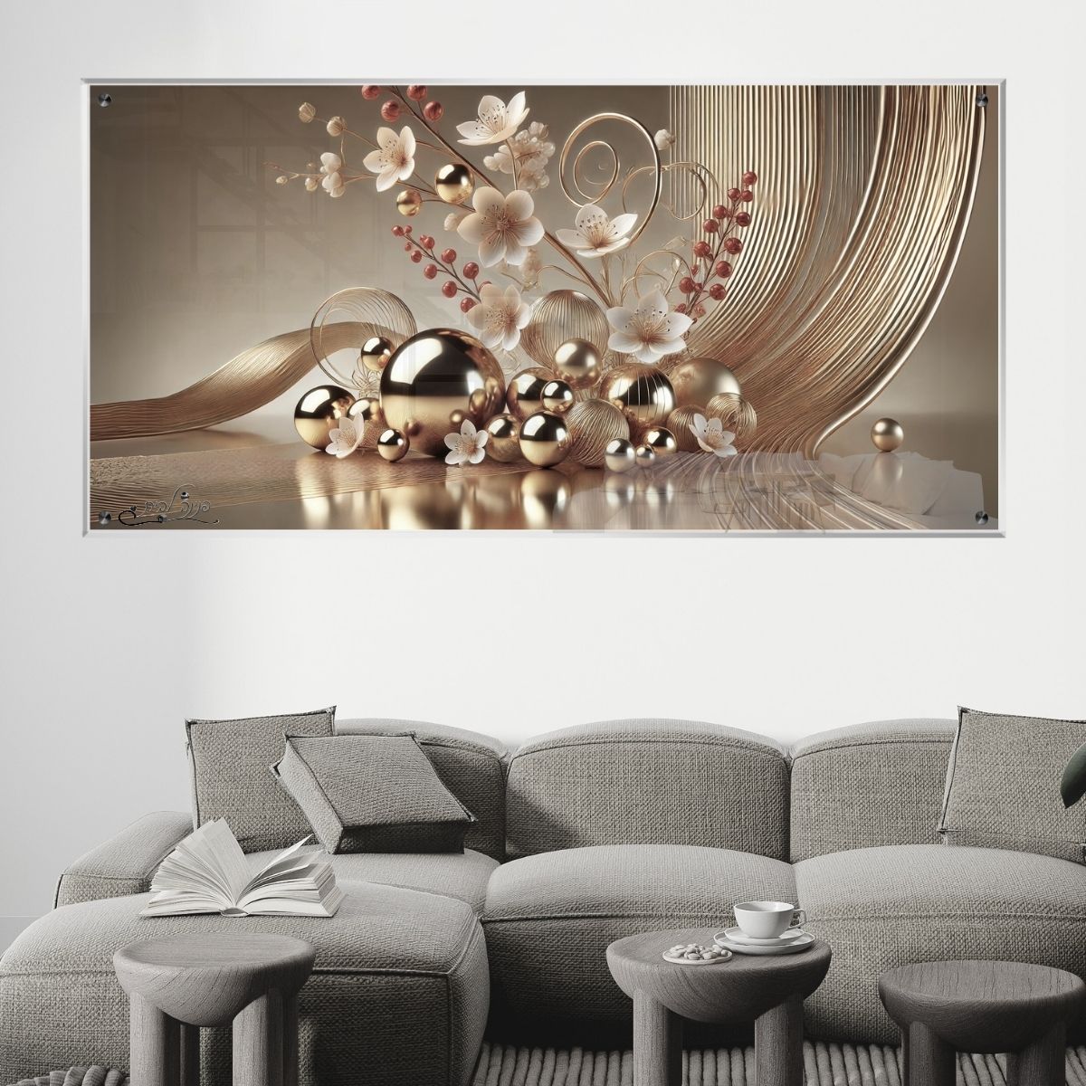 תמונות זכוכית אמנותיות, יוצרות אווירה מיוחדת ואלגנטית. מתאימות לכל חלל – סלון, משרד או חדר שינה.