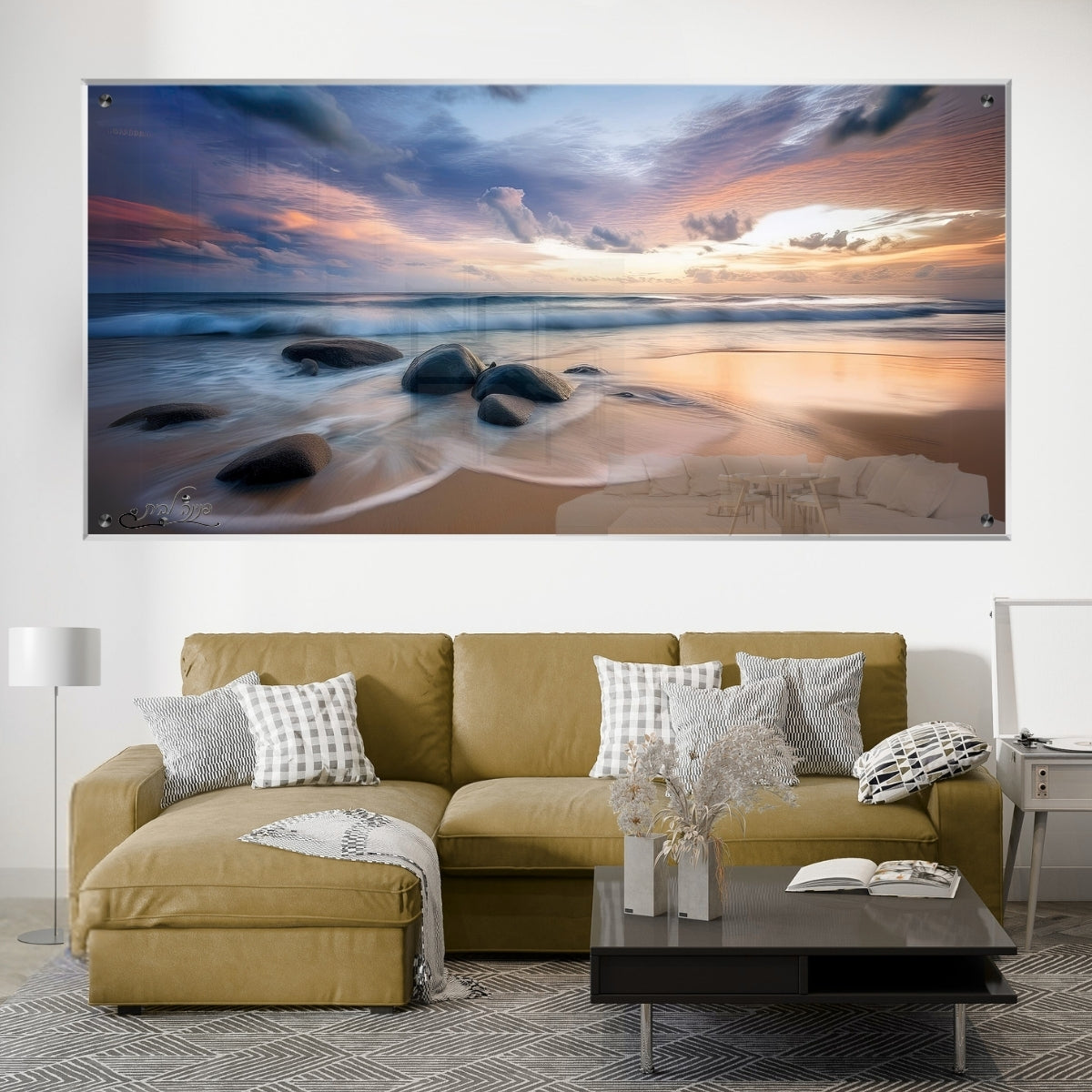 תמונות זכוכית מעוצבות, מעוצבות בהשראת אמנות מודרנית. מוסיפות חן וייחודיות לכל חלל מגורים.