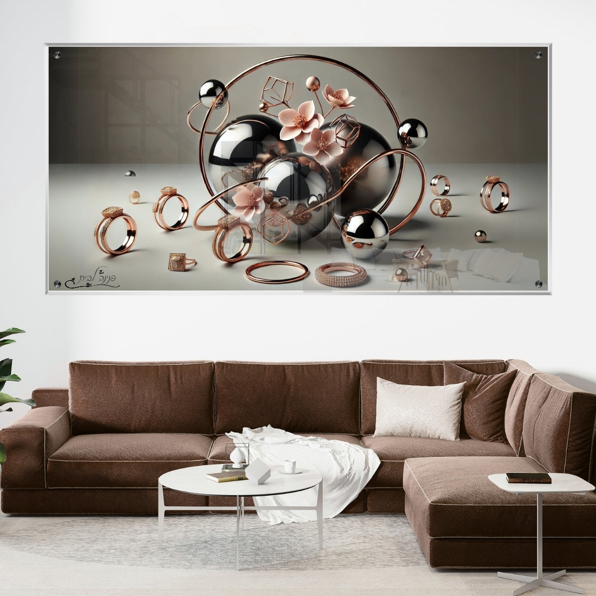 תמונות מודפסות על זכוכית בעיצוב ייחודי, מעוצבות בהשראת אמנות מודרנית. משלבות איכות הדפסה גבוהה עם זכוכית יוקרתית.