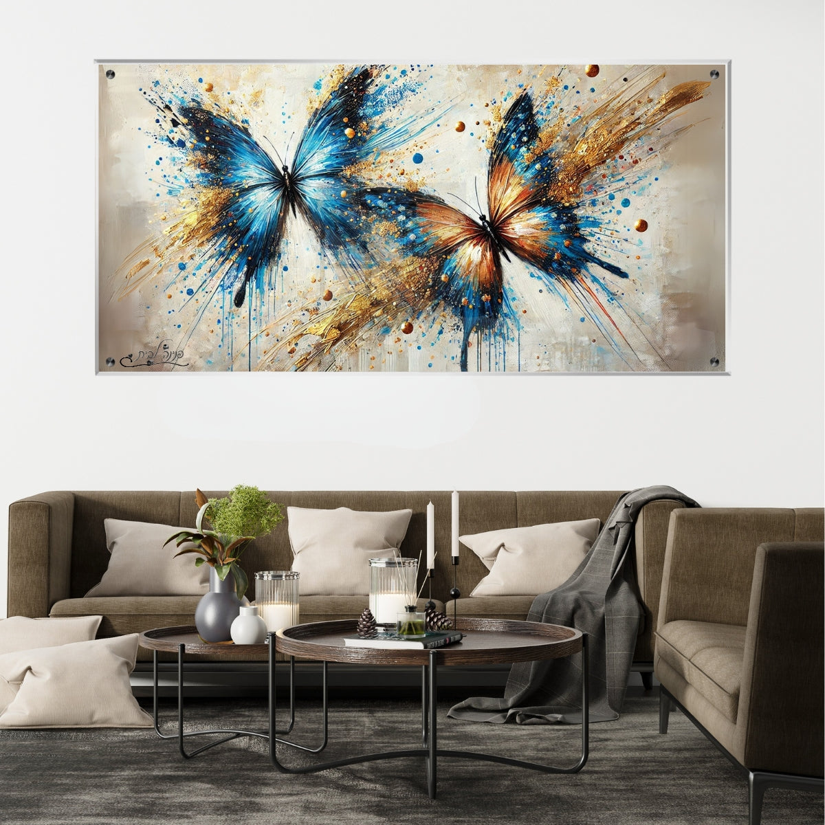 תמונות נוי בזכוכית מרהיבה, מוסיפות טאץ' יוקרתי לכל קיר. יוצרות אווירה חמימה ואלגנטית בבית.