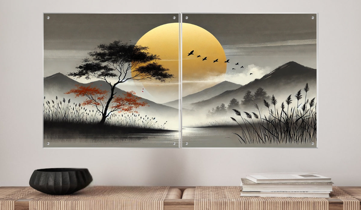 אומנות מודרנית על זכוכית, מוסיפות טאץ' יוקרתי לכל קיר. יוצרות אווירה חמימה ואלגנטית בבית.