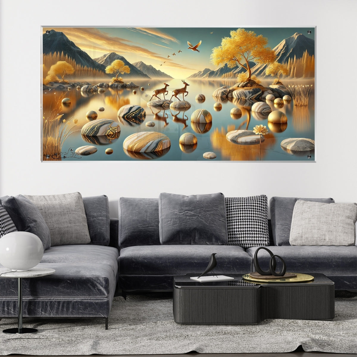 תמונות נוי בזכוכית מרהיבה, מוסיפות טאץ' יוקרתי לכל קיר. מעניקות עומק ותחכום לכל עיצוב פנים.