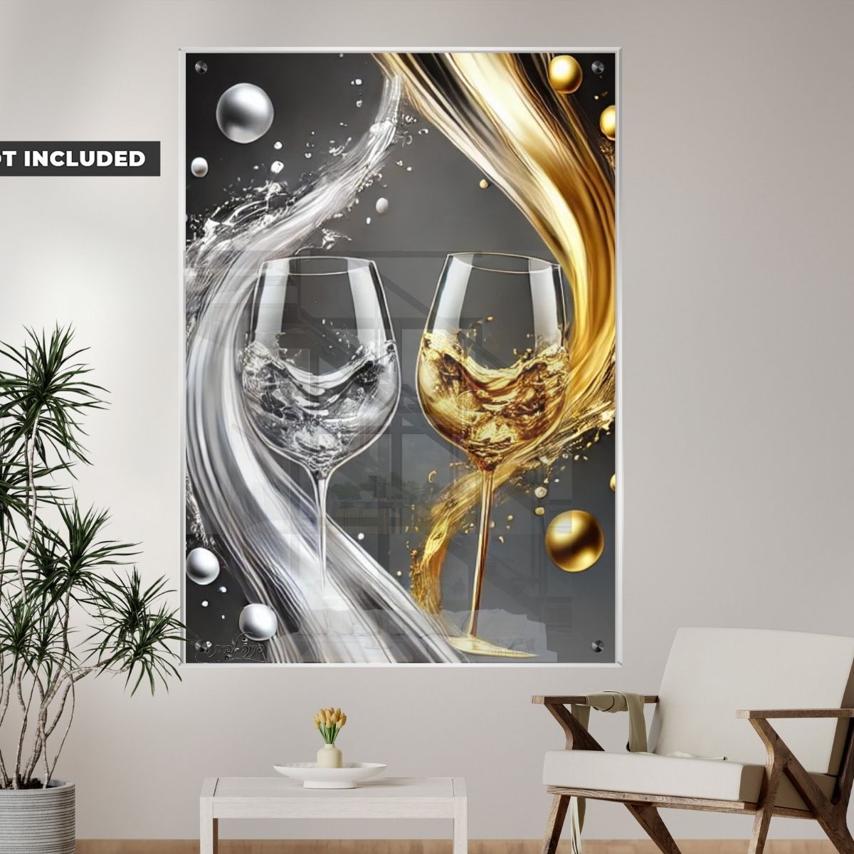 תמונות זכוכית מעוצבות, מעוצבות בהשראת אמנות מודרנית. מוסיפות חן וייחודיות לכל חלל מגורים.