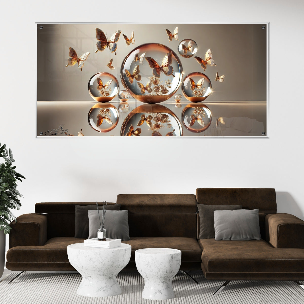 תמונות זכוכית אמנותיות, משדרגות את עיצוב הפנים. יוצרות אווירה חמימה ואלגנטית בבית.