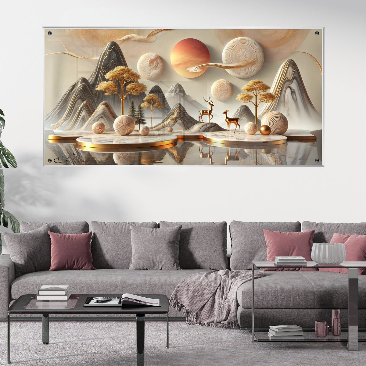 תמונות נוי בזכוכית מרהיבה, נבחרות בקפידה כדי לשדרג את עיצוב הבית. יוצרות אווירה חמימה ואלגנטית בבית.