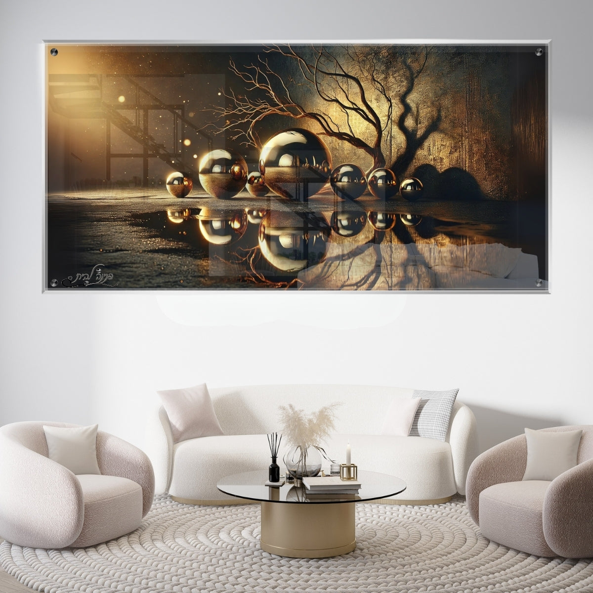 תמונות נוי בזכוכית מרהיבה, נבחרות בקפידה כדי לשדרג את עיצוב הבית. מעניקות עומק ותחכום לכל עיצוב פנים.