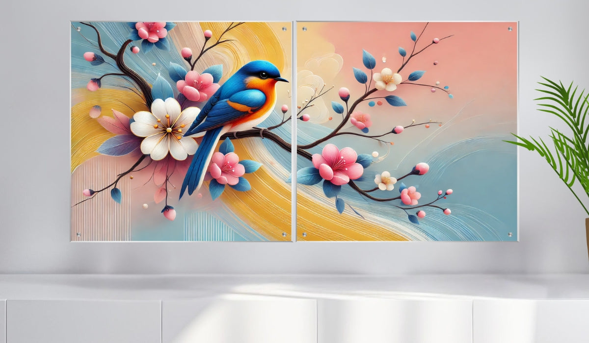 תמונות נוי בזכוכית מרהיבה, יוצרות אווירה מיוחדת ואלגנטית. מעניקות עומק ותחכום לכל עיצוב פנים.