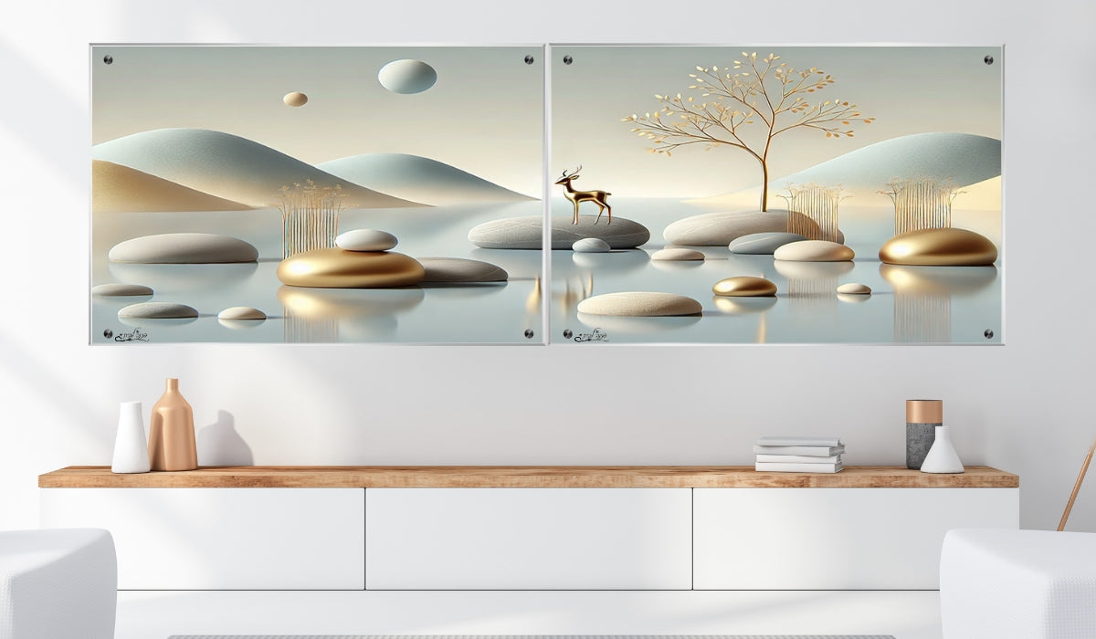 תמונות נוי בזכוכית מרהיבה, מוסיפות טאץ' יוקרתי לכל קיר. מעניקות עומק ותחכום לכל עיצוב פנים.