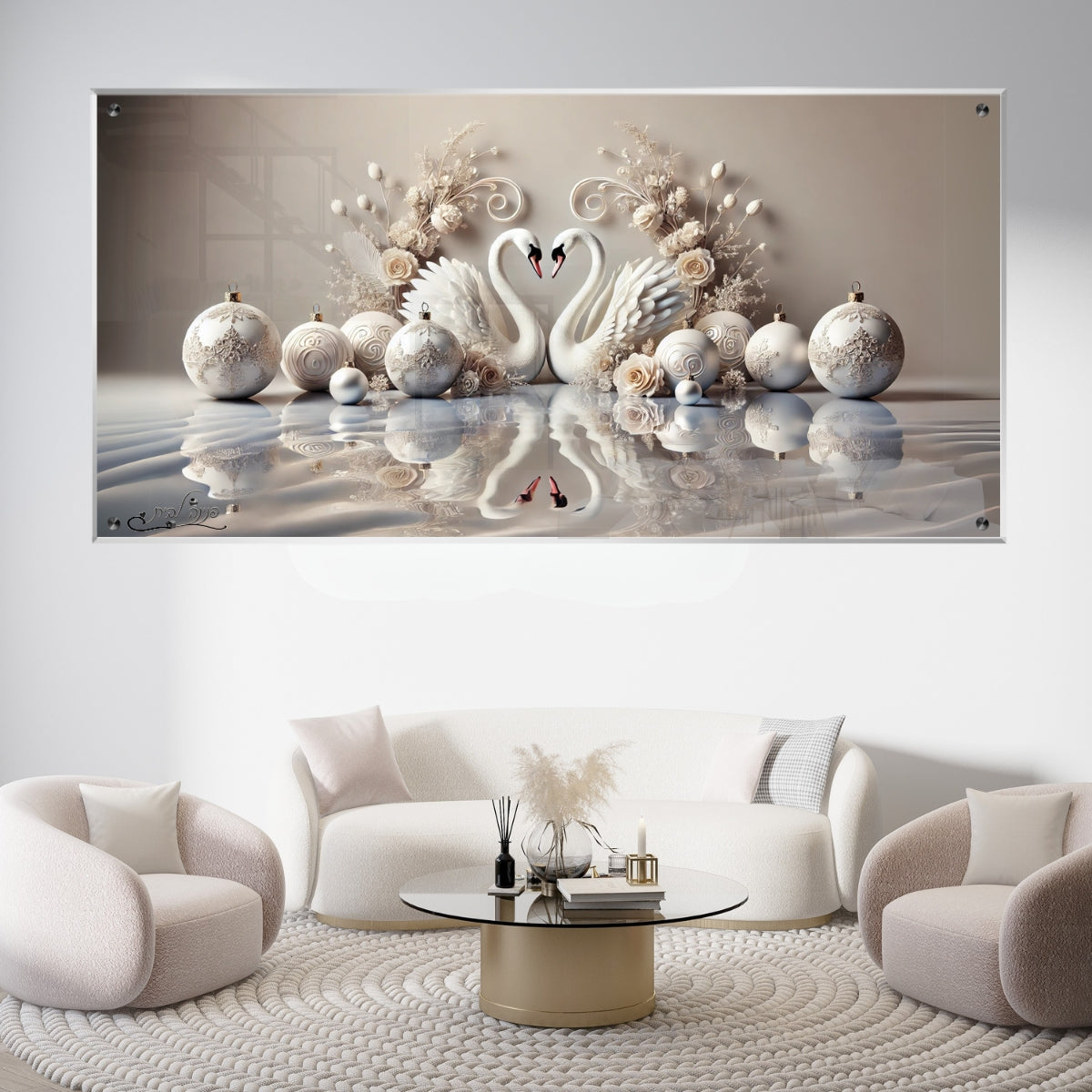 תמונות נוי בזכוכית מרהיבה, מוסיפות טאץ' יוקרתי לכל קיר. יוצרות אווירה חמימה ואלגנטית בבית.