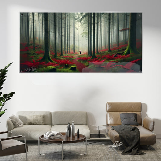 אומנות מודרנית על זכוכית, משדרגות את עיצוב הפנים. יוצרות אווירה חמימה ואלגנטית בבית.