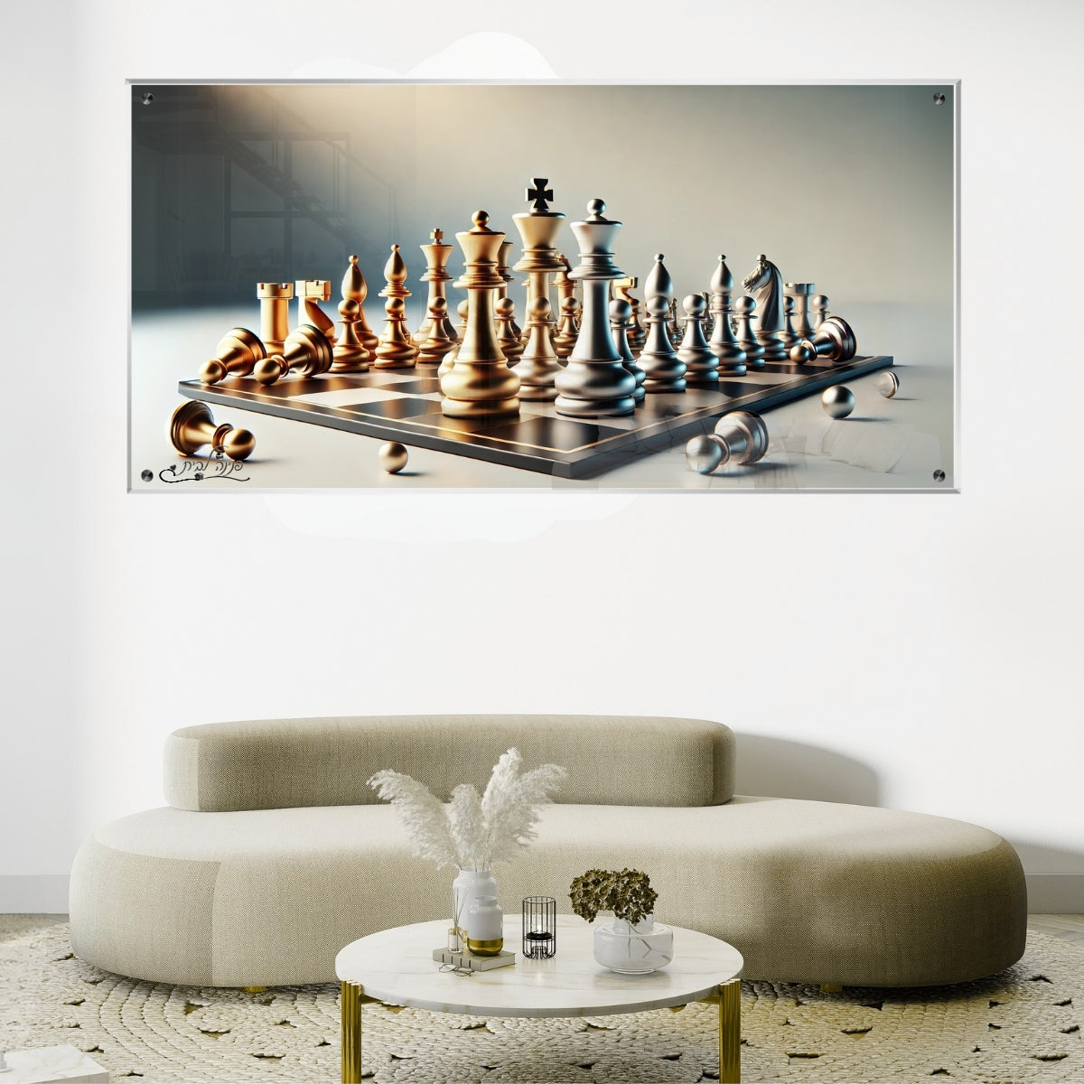 תמונות נוי בזכוכית מרהיבה, משדרגות את עיצוב הפנים. יוצרות אווירה חמימה ואלגנטית בבית.