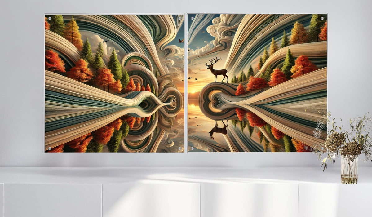 תמונות מודפסות על זכוכית בעיצוב ייחודי, יוצרות אווירה מיוחדת ואלגנטית. מעניקות עומק ותחכום לכל עיצוב פנים.