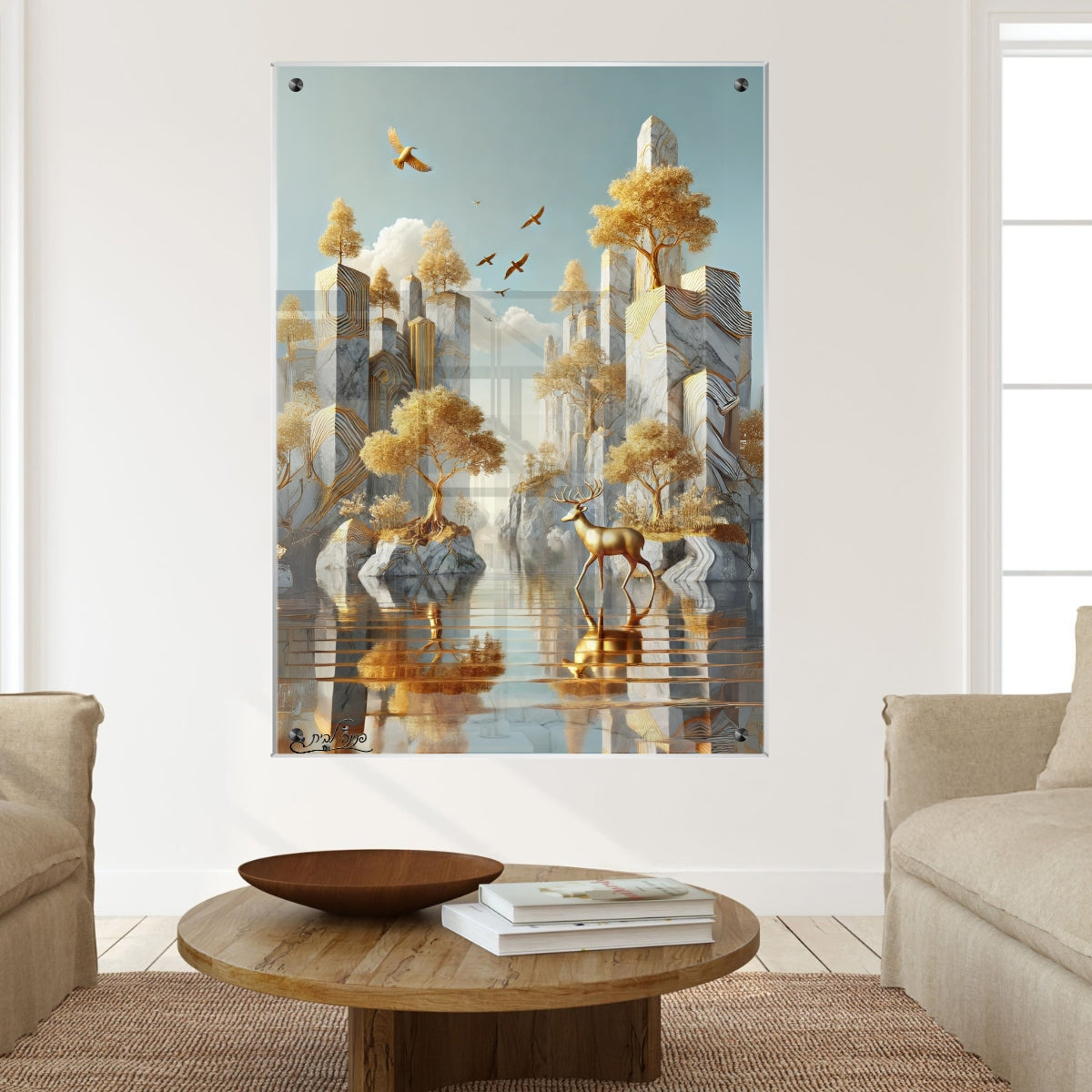 תמונות נוי בזכוכית מרהיבה, יוצרות אווירה מיוחדת ואלגנטית. מוסיפות חן וייחודיות לכל חלל מגורים.