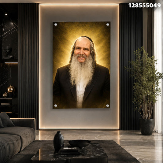 תמונה של פורטרט קיר עם מסגרת מוזהבת - תמונות לסלון - צבעים מוזהבים