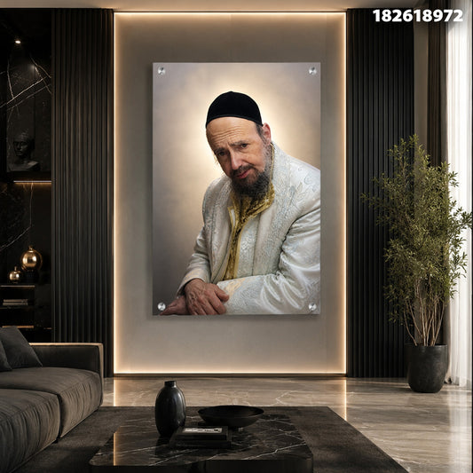 דיוקן על קיר - תמונות נוי - לבן