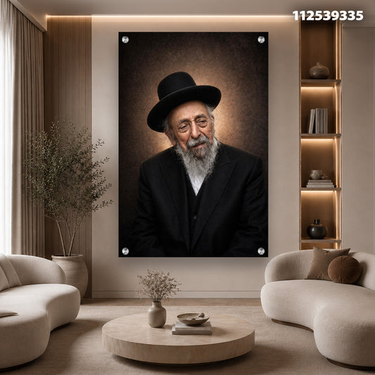 דיוקן של אדם בחלל מינימליסטי - תמונות נוי - צבעים מונוכרומטיים