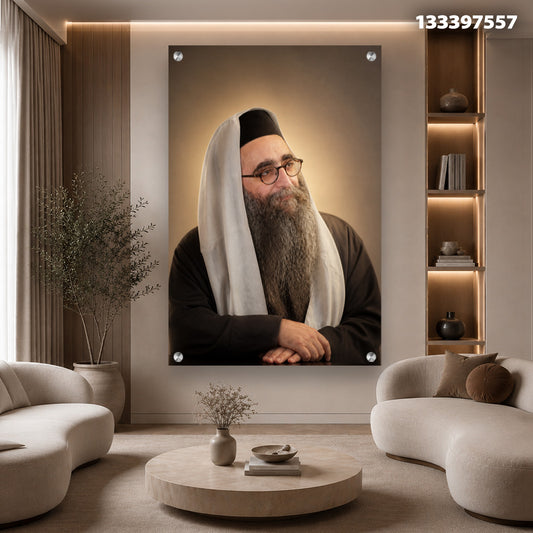 תמונה של פורטרט בסלון - תמונות נוי - גוונים של אפור