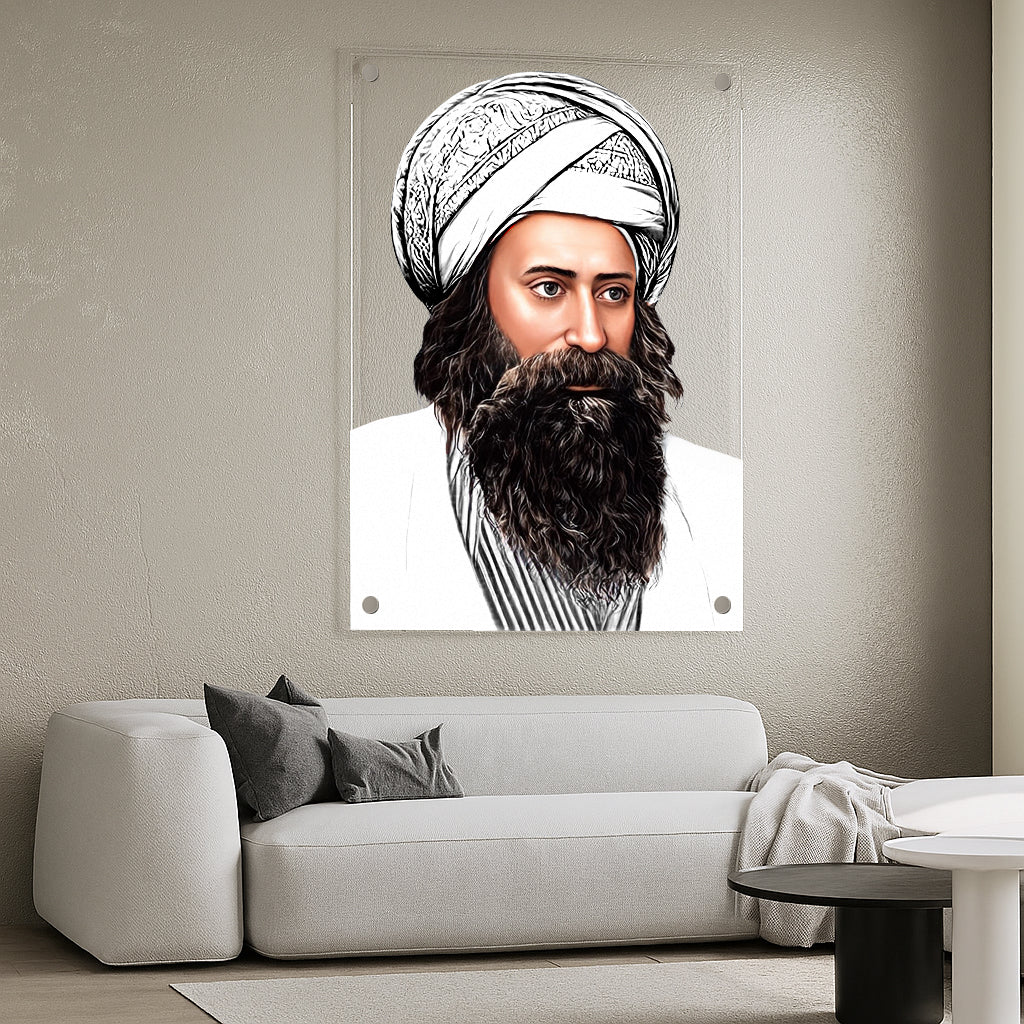 הבן איש חי בלבן טהור – תמונות זכוכית יוקרתיות