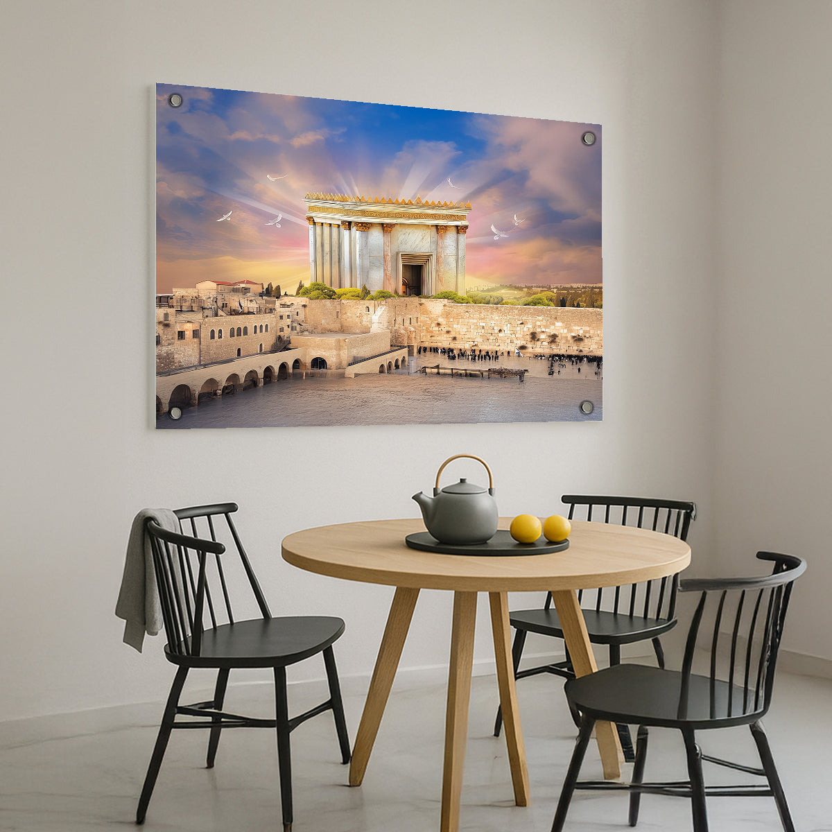 בית המקדש המואר מעל הכותל – תמונות זכוכית