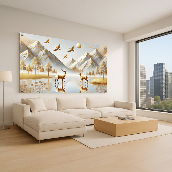 איילים מול הרי זהב – תמונות לבית