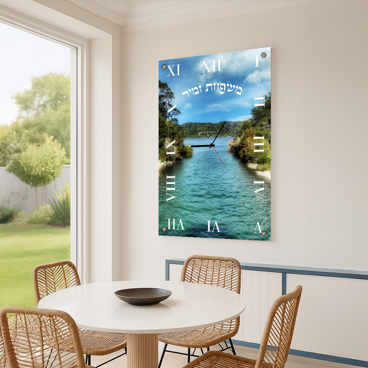 שעון זכוכית מזמור לתודה נהר טורקיז