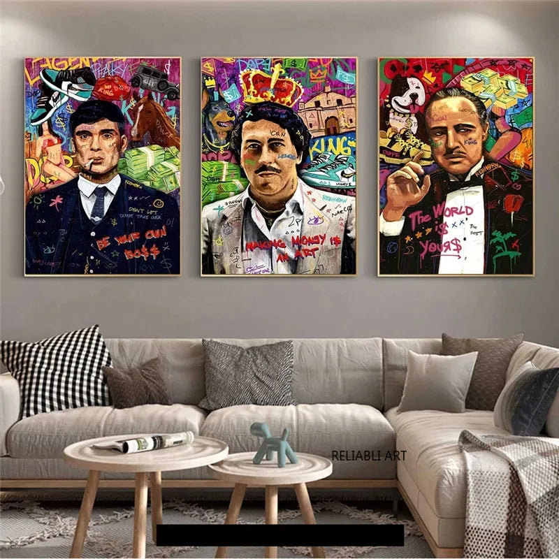 תמונות מודפסות על זכוכית בעיצוב ייחודי, מעוצבות בהשראת אמנות מודרנית. יוצרות אווירה חמימה ואלגנטית בבית.