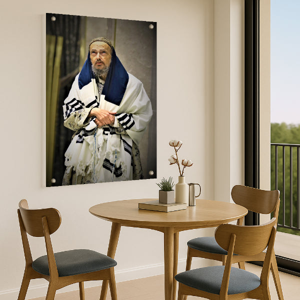 הרב קוק בטלית לבנה – תמונות זכוכית