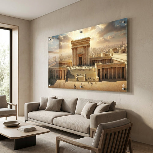 תמונות זכוכית - בית המקדש