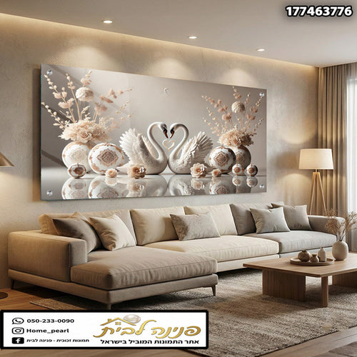 תמונות זכוכית - ברבורים