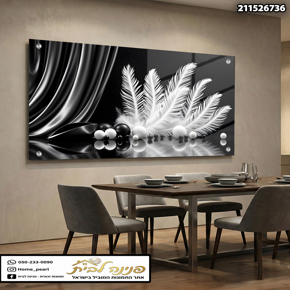תמונה מעוצבת המשלבת צבעים שחור ולבן - תמונות לבית - צבעים בשחור ולבן