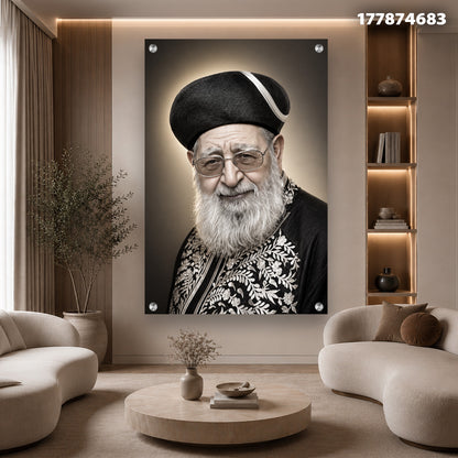 תמונה לסלון של פורטרט בצבעי שחור ולבן - תמונות זכוכית - צבעים בשחור ולבן