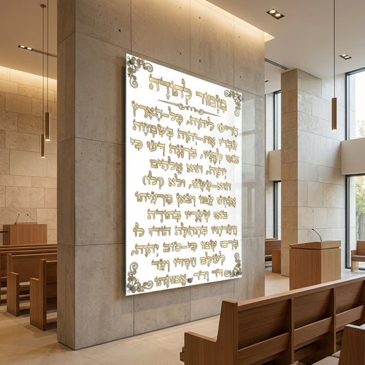 מזמור לתודה זהב על זכוכית