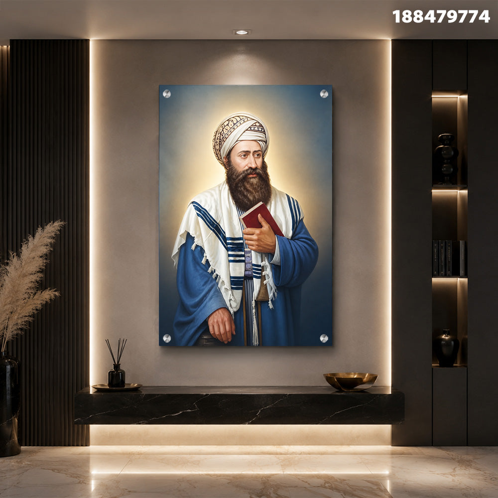 תמונות זכוכית - הרמב''ם תמונות זכוכית לסלון תמונות לבית תמונות קיר הדפסה על זכוכית