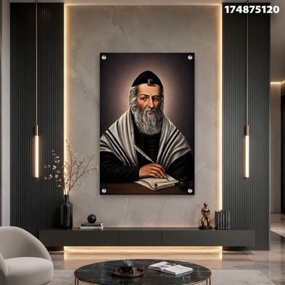 דיוקן על הקיר - תמונות נוי - אפור