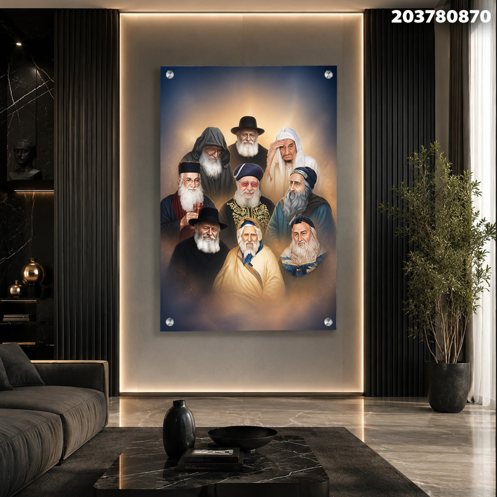 ציור פורטרט של דמויות שונות - תמונות לבית - צבעים חמים