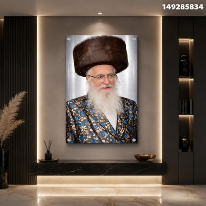 דיוקן של אדם לבוש בבגד מעוטר - תמונות לבית - גוונים של זהב וכחול