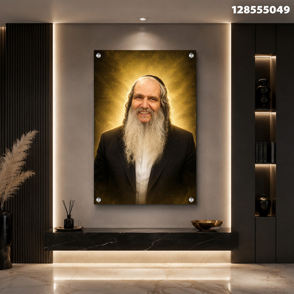 דיוקן תלוי על קיר - תמונות לבית - צבעים שחור וזהב